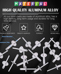Five Sizes 240 Pieces Large Flange Aluminum Blind Rivets Set Diameter Three Sixteenths Inch With Lengths Three Eighths Inch One Half Inch Five Eighths Inch Three Quarters Inch And One Inch Heavy Duty For Auto Metal And Woodworking Projects shown with steel mandrel and aluminum grip features.