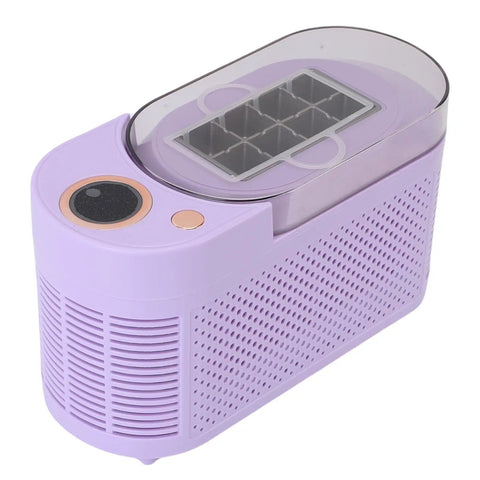Compact Counter Ice Maker Cranks Out Eight Chill Cubes Quick And Slick Lil Build Nestles Easy On Kitchens Or Car Dashboards.