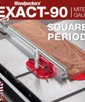 Dead On Ninety Degree Miter Gauge Kit For Knockout Square Cuts Every Time With Patent Pending Nylon Leaf Springs And Heavy Duty Table Saw Gear For Top Shelf Woodworking Craftsman Projects on table saw.