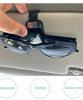 Car Sunglasses Holder Sun Visor Clip For BMW Series Interior Accessories, lightweight ABS, easy access, holding glasses securely.