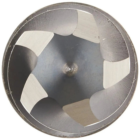 Top view of Brute Platinum Car Maintenance Reamer SA80 1-1/4 Inch High Speed Steel HSS Workhorse showing cutting edges.