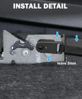 Install detail of Rear Seat Quick Release For Ford F Series Trucks 2009 And Up Including F150 F250 F350 SuperCrew And SuperCab, 7075 Aluminum Back Seat Latch