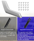 Mercedes Benz Interior Metal Front And Rear Left Driver Side Matte Silver Door Handle Repair Kit Fits W204 X204 C250 C300 C350 C400 C63 AMG GLK250 GLK300 GLK350 Super Easy Install No Soldering Required replacement and screws with central shaft comparison.
