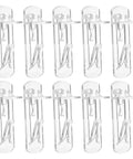 Durable Plastic Shelf Support Clips 10 Pack ABS Shelf Pins transparent and sturdy for adjustable shelving