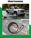 Heavy Duty 87 Inch Serpentine Drive Belt With 6 Rib Design Fits Chevy Silverado GMC Sierra Dodge Ram And Ford Mustang High Performance Engine Accessory showcased over engine components.