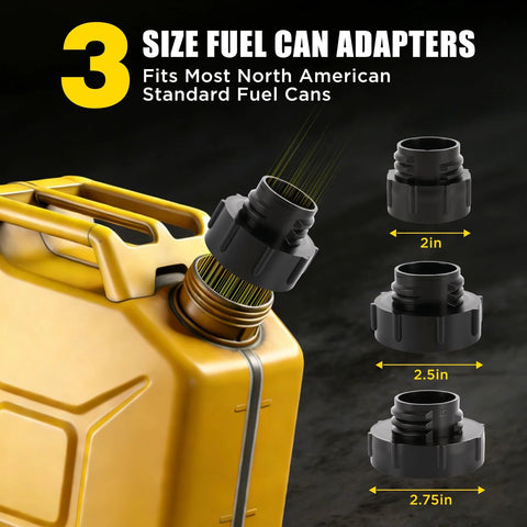 Adapters for Cordless Fuel Transfer Pump With Flexible Hose, Battery Powered For DeWalt 20V And Milwaukee 18V Tools