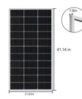 Kickass 200 Watt Solar Panel Starter Kit For 12V And 24V Systems Boasts Top Tier Perc Monocrystalline Cells, 41.14in x 21.65in.