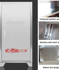 Heavy Duty Outdoor Fire Extinguisher Cabinet With Lock Weatherproof Steel Safety Storage Box And Tempered Glass Display, stainless steel door design.