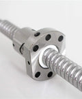 Anti Backlash Ball Screw RM1605 1000mm with 16mm diameter and 5mm pitch, end machined for CNC machines, close-up view