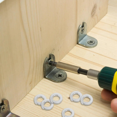 Using Pro Stash Stainless Steel Spring Lock Washers 1/4 Inch 100 Pack Split Ring rust proof fasteners during truck repair.