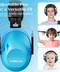 12 Pack Kids Noise Cancelling Headphones For Ear Protection, adjustable blue earmuffs for children, toddlers, ages 3-16