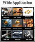 Lgxenzhuo 1100W Double Head Mini Metal Lathe With MT5 Spindle Taper And 8x32 Inch Bench shown in various applications.