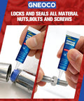 2 Pack Blue Thread Locker Medium Strength for Nuts Bolts and Metal Fasteners prevents loosening from vibration, removable glue