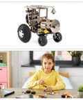 Girl assembling a model using 50Pcs 2mm By 70mm Round Rod Axles For DIY RC Cars Trucks Boats And Helicopters Model Parts