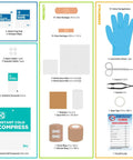 Be Smart Get Prepared 73-Piece Coach’s First Aid Kit in roll-up bag with bandages, gauze, ointment