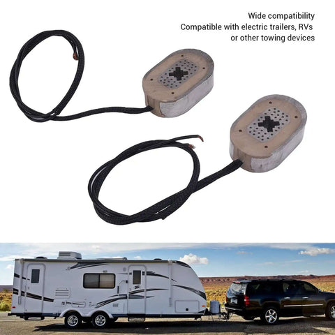 Two Pack 12V Electric Trailer Brake Magnets Replacement for RV, Beefed Up Braking Efficiency and Long Lasting Performance, Durable Metal Construction, Fits 12 Inch Trailer Brakes, Great for Safer Tows with RV and SUV setup