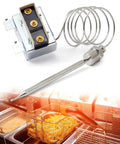 High Limit Fryer Switch LCCM2003000 Replacement for ATOSA 301030005 with metal probe and wire, used in commercial fryers.
