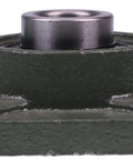 Side view of 3/4 Inch Four Bolt Flange Bearing With Set Screws UCF204-12 F4B-SC-012 SF-3/4 YCJ-3/4 NSK with green lubrication fitting