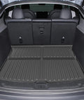 All Weather TPE Floor Mats And Cargo Liner Set For 2025 2026 Model Y Juniper Custom Fit 3D Scanned Contour in car trunk