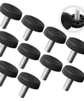 10 Pack Adjustable Furniture Leveling Feet M10 Thread, Height Adjustable Foot Risers For Home Tables And Cabinets, Level Up Your Setup, Minimize Floor Scratches, Reduce Noise, Stabilize Wobbly Furniture black rubber M10 screw-in feet