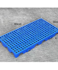 Interlocking Plastic Pallets For Basement And Garage Storage, Lightweight Reusable Polyethylene with Ventilated Mesh