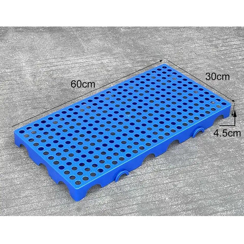 Interlocking Plastic Pallets For Basement And Garage Storage, Lightweight Reusable Polyethylene with Ventilated Mesh