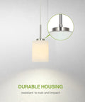 Mini Pendant Ceiling Light Fixture 60W E26 Socket 120V Dimmable Compatible with LED CFL Incandescent Bulbs ETL Listed