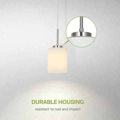 Mini Pendant Ceiling Light Fixture 60W E26 Socket 120V Dimmable Compatible with LED CFL Incandescent Bulbs ETL Listed