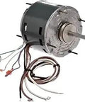 Go-To 5.6 Inch Window Air Conditioner Condenser Fan And Direct Drive Blower Motor with wiring, thermally protected, reversible rotation.