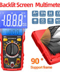 Pro Grade All In One Electrical Testing Kit With Digital Multimeter Non Contact Voltage Tester And Outlet Tester, backlit screen
