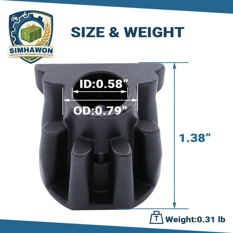 Knotter Bill Hook Pinion Gear Replacement For New Holland And Case IH Square Balers, dimensions and weight details.