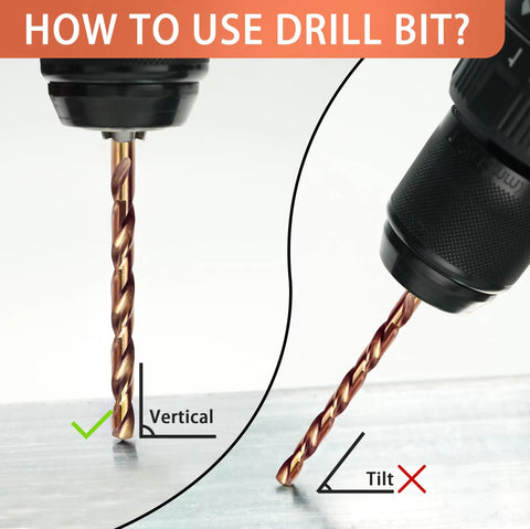 Beast Cobalt Drill Bit Set 13 Pieces 1 Sixteenth To 1 Quarter Inch M35 High Speed Steel 135 Degree Tip for vertical drilling