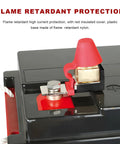 Heavy Duty Waterproof Fuse Block Rated 300 Amp 58 DC With M8 Single Stud Connector showing flame retardant protection and insulation details.