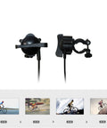 Close-up of handlebar resistance settings for Beefy Steel Bike Trainer Stand With Front Wheel Riser Block Quiet Magnetic Bicycle Trainer