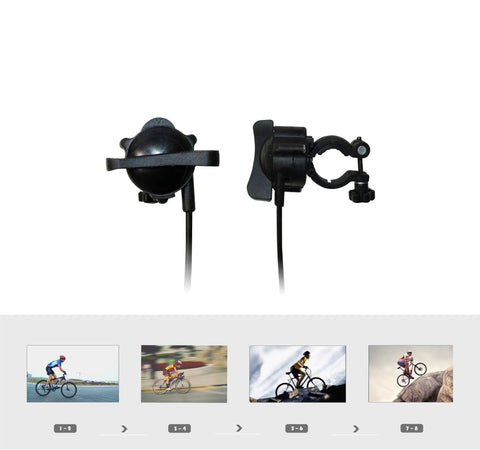 Close-up of handlebar resistance settings for Beefy Steel Bike Trainer Stand With Front Wheel Riser Block Quiet Magnetic Bicycle Trainer