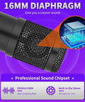 Condenser USB Microphone Kit With Cardioid Pattern For Studio Streaming And Podcasting Plug And Play With Adjustable Scissor Arm