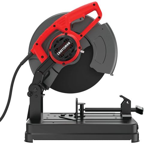 Workhorse 14 Inch Corded Chop Saw With 15 Amp Motor And 3800 RPM, Spindle Lock For Quick Wheel Changes, High Overload Capacity, Safe Metal Cutting Saw For Precise Cross Cuts And Miters