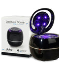 Ultrasonic Retainer Cleaner With UV-C Lights, 42,000 Hz Deep Clean For Dentures, Night Guards, Mouth Guards, And Aligners, Eliminates Biofilm And Stains, No Scrubbing Or Soaking Needed, All In One Dental Care Machine black unit with box