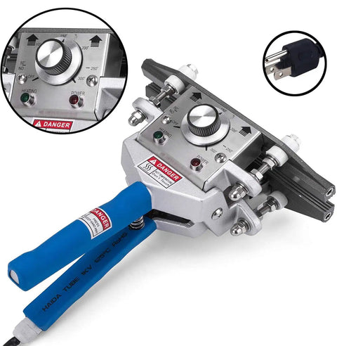 8 Inch Hand Held Crimp Heat Sealer For Bags Portable Stainless Steel Tool With Insulated Grips Easy Clamp Operation Quick Heat Bond
