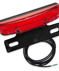 Rear Tail Light For Electric Bikes, 36V To 48V Ebike Brake Signal, Ultra Bright Be Seen Night Riding Lamp with black mounting bracket