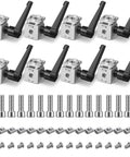 Image of 8 Pack Pivot Hinge Bracket Kit For 2020 T Slot Aluminum Extrusion With Zinc Alloy Swivel Angle Connectors