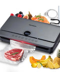Powerhouse Vacuum Sealer For Food With 90KPa Power And 7 In 1 Modes Damp Moist Dry Canister And More Freshness Storage Bag Included Big Size No Pressing Needed sealing meat and fruits