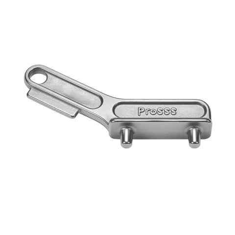 Marine Grade 316 Stainless Steel Deck Fill Key For Boats, Polished Gas Cap Key Set, Silver Finish, corrosion resistant