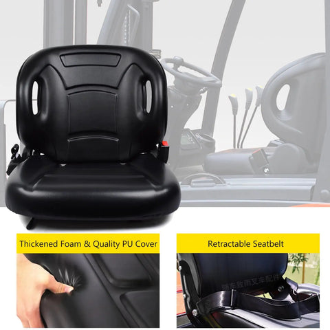 Heavy Duty Forklift Seat With Switch Replacement For Lawn Mower And Tractor Seats With Safety Belt Fits Excavator Skid Loader