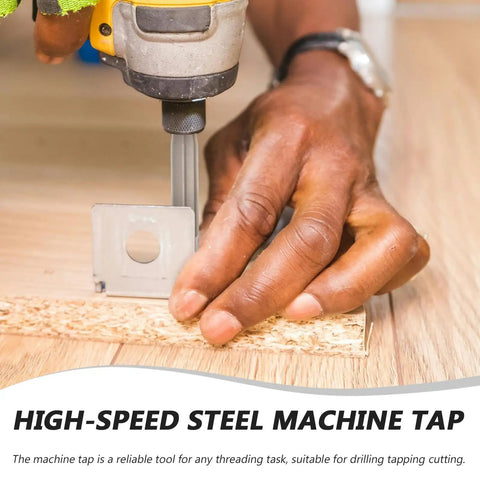 Two Pack High Speed Steel Spiral Point Plug Threading Tap 1/4-20 Wear Resistant, Fast Cutting, Rugged Pro Grade Tool For Metal And Hard Materials, Power Tool Accessory, Long Lasting Threads in drill press