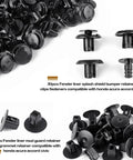 All In One Push Retainer Clips Kit For Honda Acura Accord Civic Fender Liner And Bumper 8mm Hole Replacement 121 Pcs Pack