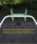 Ladder Stabilizer Heavy Duty Aluminum Extension Accessory for Roof Gutter Guard Cleaning Tools Ladder Stand Off Wing Span and Wall Ladder Hooks with Non Slip Rubber Bottom Pad Patent on roof gutter