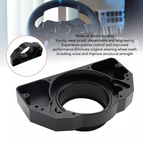 Steering Wheel Bearing Seat Upgrade for G923 Aluminum Alloy Replacement Easy Direct Install for Sim Racing Black Finish