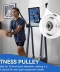 Aluminum Pulley Wheels For Cable Machines, 2 Pack Universal Bearing Wheels For Home Gym Attachments, 70mm Bore, Smooth Glide, Easy Swap, Durable Alloy Construction For Quiet, Reliable Workouts. 10.5mm bore fitness pulley