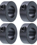 Set Screw Shaft Collars 5/8 Bore Carbon Steel with Black Oxide Finish 1-1/8 OD 1/2 Thick 4 Piece Axle Collar Clamp